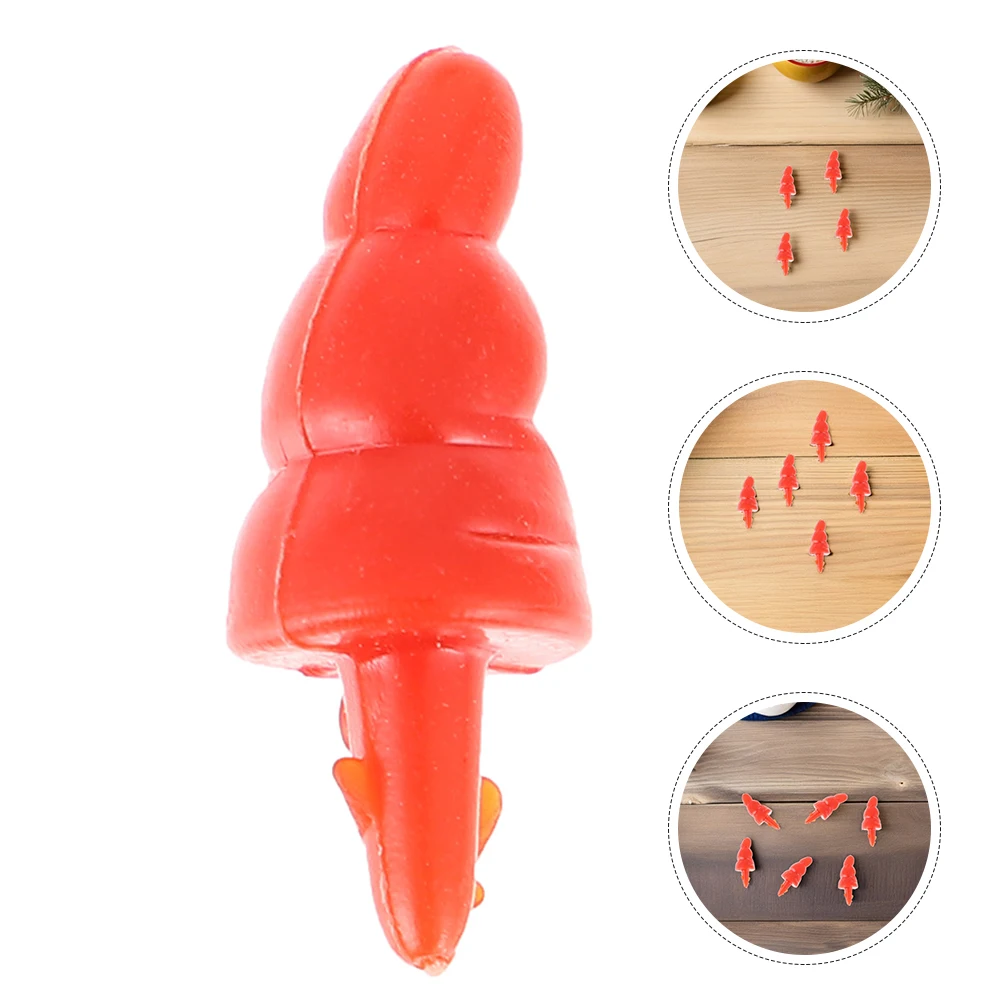 

200pcs Christmas Decorations Snowman Noses For Crafts Red Plastic Tiny Nose Diy Holiday Ornament Mini Accessories Crafting