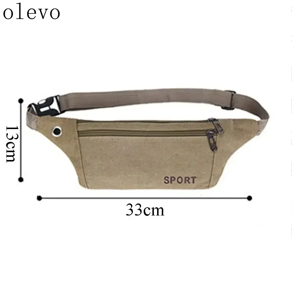 New Multi-functional Canvas Waist Pack - Men Women Ultra-thin Invisible Running Bag | Outdoor Leisure Phone Bag