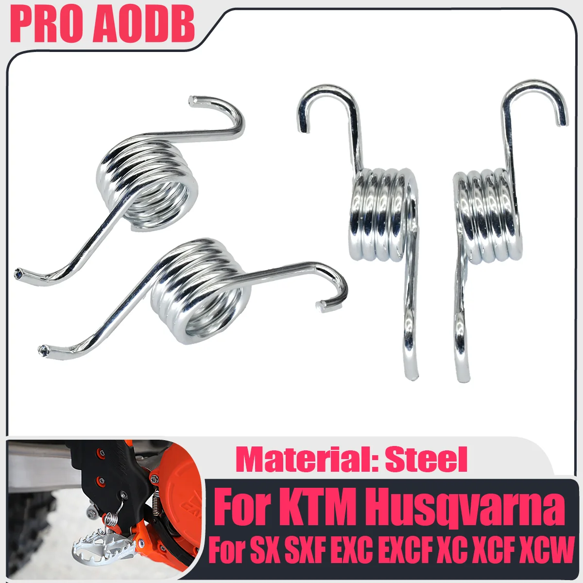 

1998-2023 For KTM Motorcycle SX SX-F EXC EXC-F XC XC-F XC-W XCF-W Footpegs Foot Pegs Footrest Spring 68 85 125 150 200 250-500