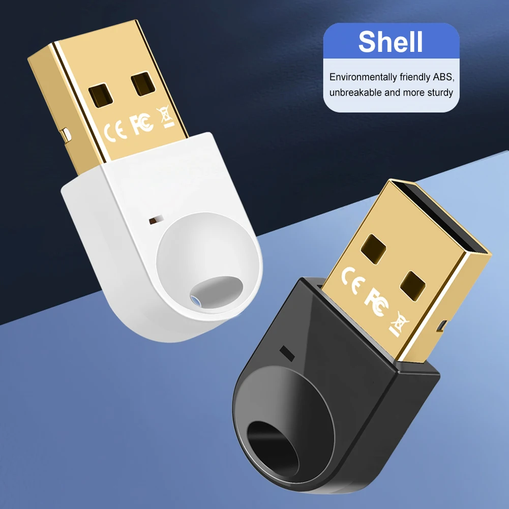 USB-адаптер BT поддерживает Win11/10/8.1, беспроводной передатчик BT, приемник Plug and Play для ПК, мыши, клавиатуры, наушников, динамиков