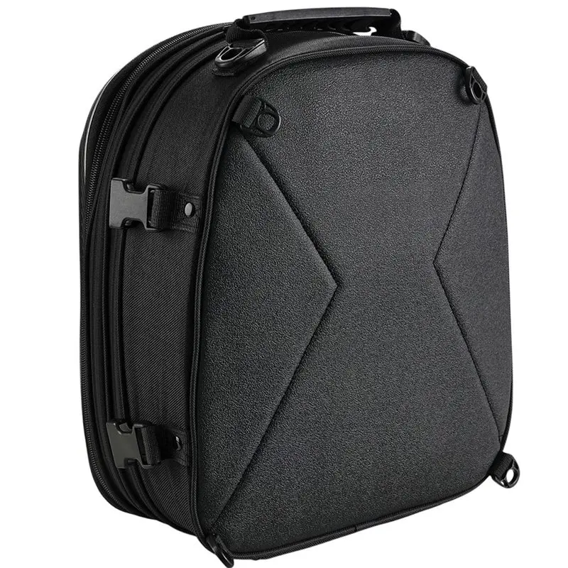 EVA Hard-Shell Motorcycle Tail Bag - Expandable Fits Most Motorcycles-A61E