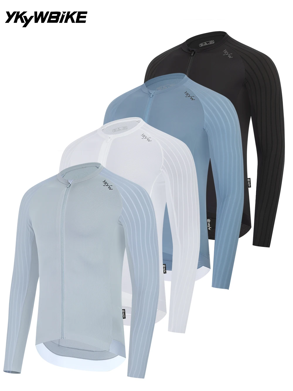 AliExpress YKYWBIKE 2026 Men Long Sleeve Cycling Jersey Aerodynamic Raglan Sleeve Quick Drying Road Bike Bicycle Tops Slim Fit Breathable