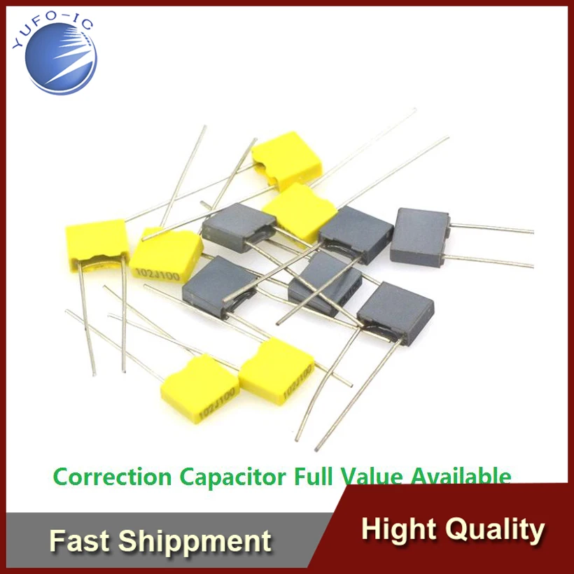 20PC 100V 153J/223J/333J/473J/563J/683J/823J/104J100V 15/22/33/47/56/68/82/NF/0.1UF Polypropylene Film Correction Capacitor