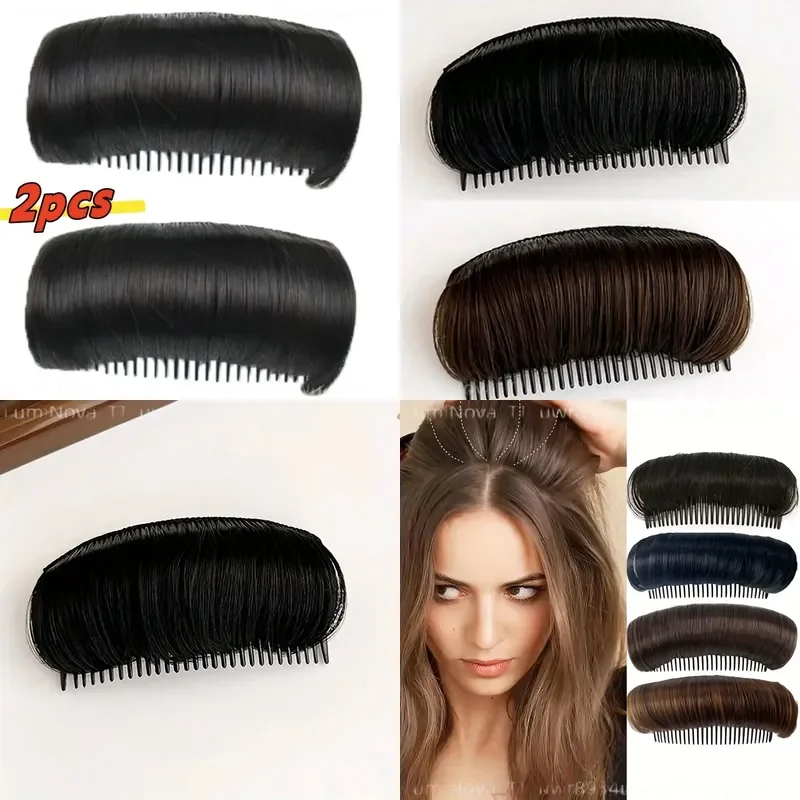 2pcs Women Hair Volumizing Inserts for Updo Bun Maker Hair Clip Accessory for Hair Styling