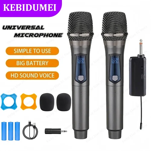 Micrófono de mano inalámbrico de 2,4G, micrófono recargable, Kits multimicrófono para Karaoke, fiesta en vivo, espectáculo, reunión