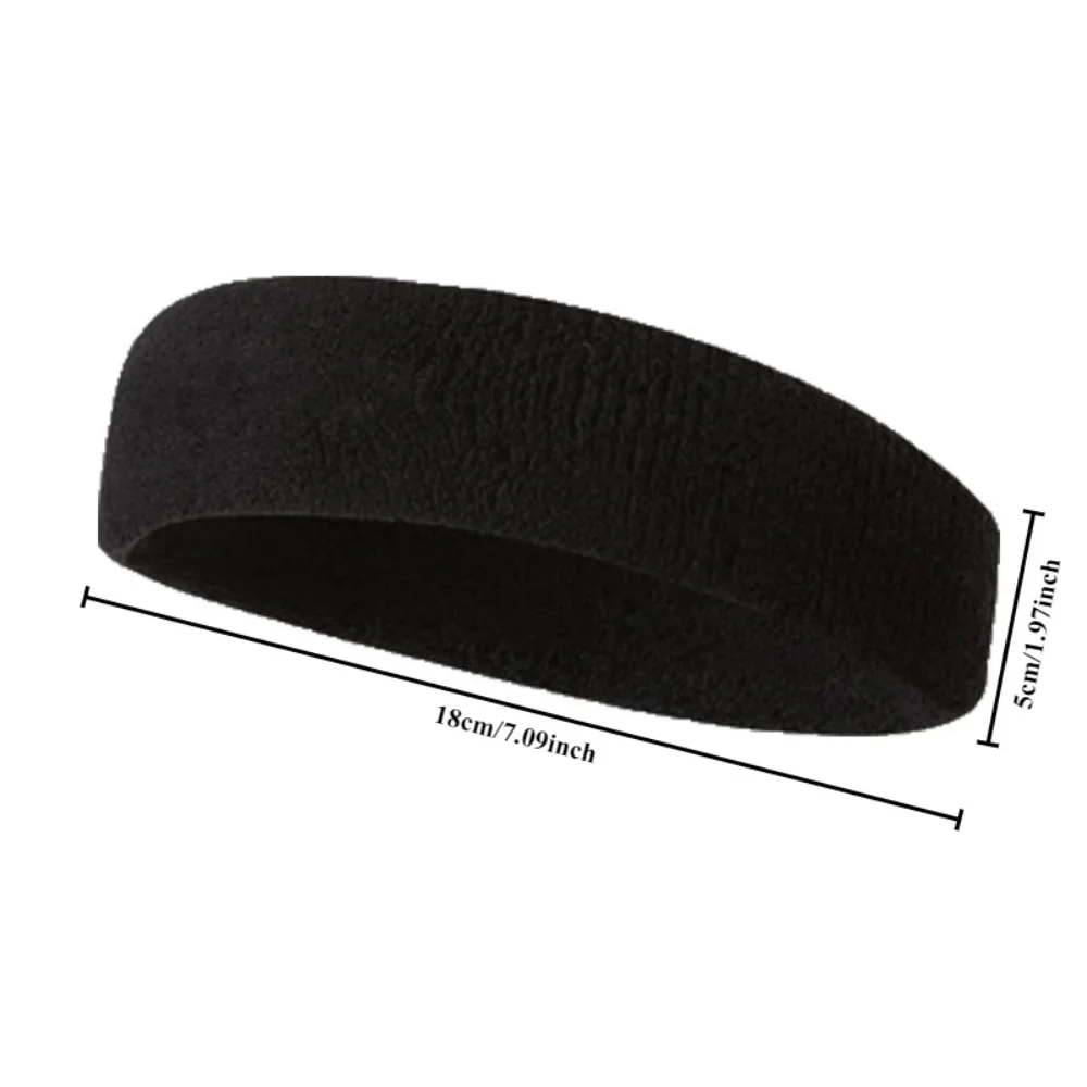 1PC Sports Sweat Absorbing Headband Running Basketball Football Antiperspirant Sweat Band Headwear image 2