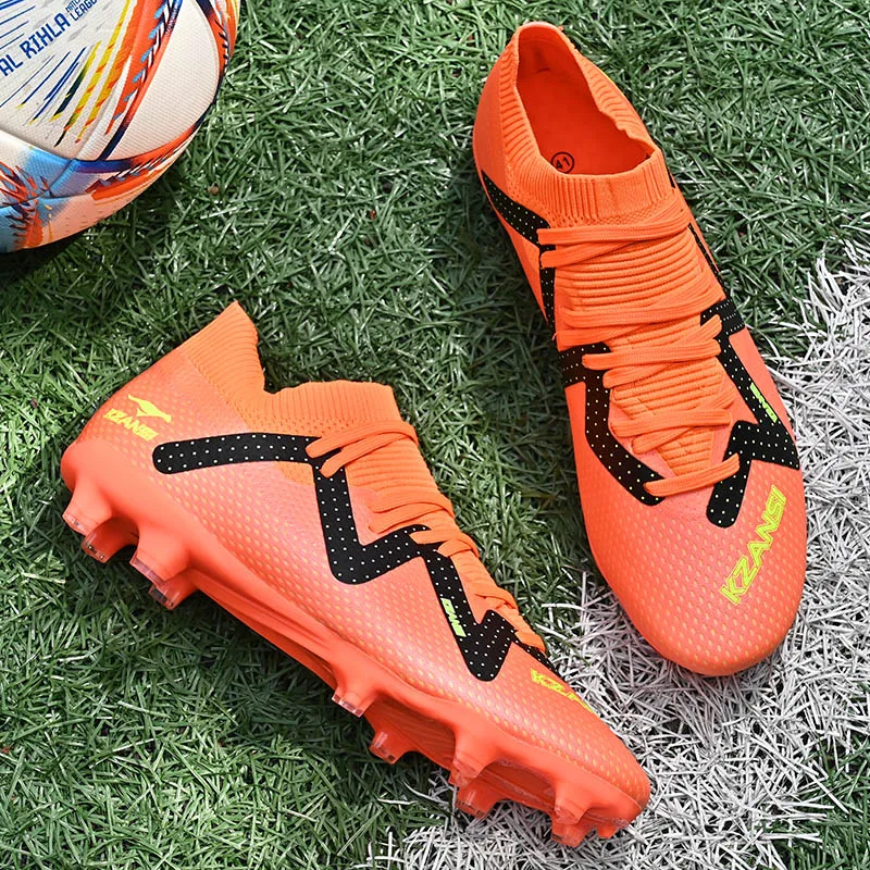 Adult Light Minimal Soccer Sneakers Durable Smooth Seamless Soft Upper Anti Slip Anti Collision Field Cleats