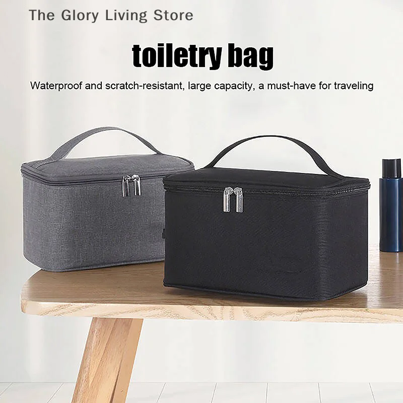 Bolsa de cosméticos catiónica de gran capacidad para hombre, práctica bolsa de aseo de viaje, bolsa de almacenamiento de viaje al aire libre, estuche de maquillaje impermeable para mujer