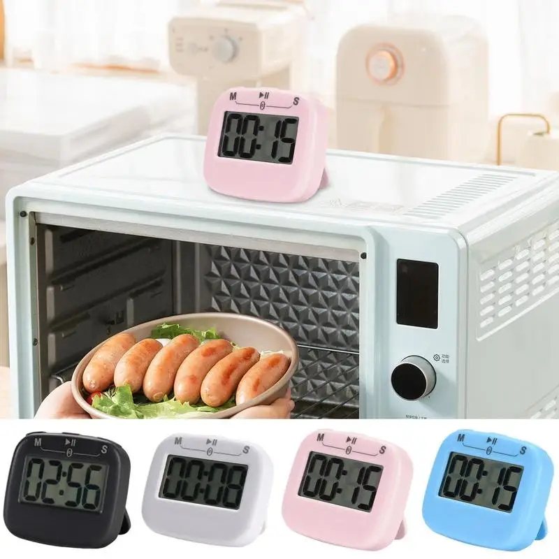 Cooking Timers For Kitchen With Alarm Digital LCD Baking Timer Magnetic Countdown Time Reminder Multi-functional Management Tool