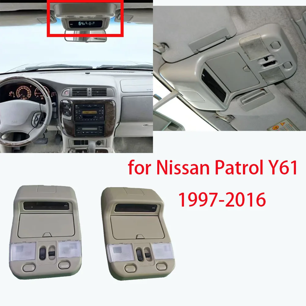 1.Front Dome Light with Display Roof Reading Lamp 96980-0W000 for Nissan Patrol Y61 1997-2016 Pathfinder/Infiniti QX4 1996-2004