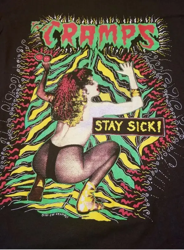 

Vtg The Cramps Stay Sick Original Concert 1990 Tour T Shirt