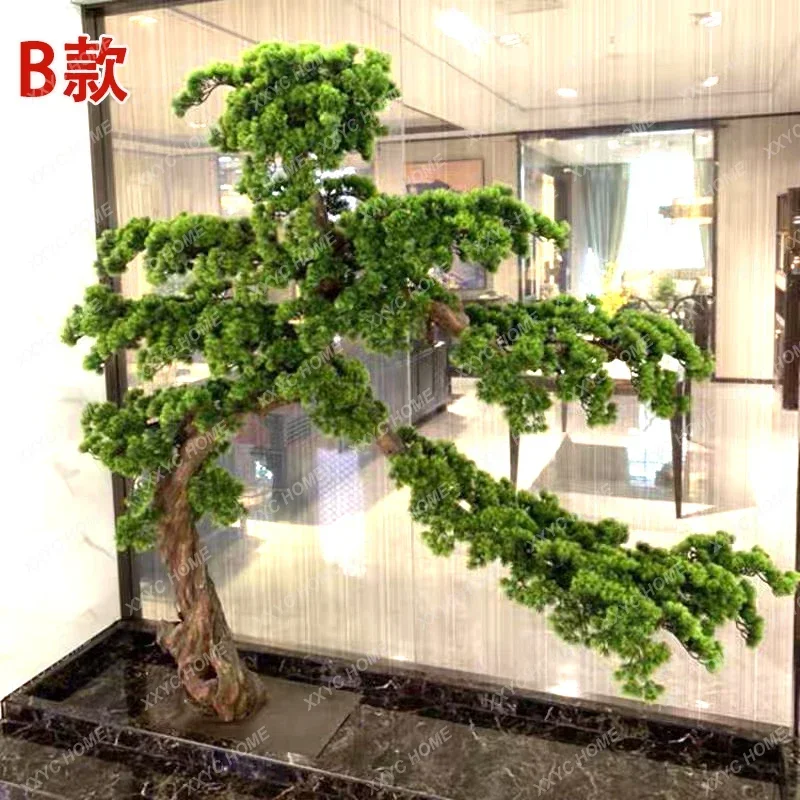 Artificial Pine Tree Welcome Pine Bonsai Fake Trees Sales Office Stairs Indoor Greenery Decorative Landscaping