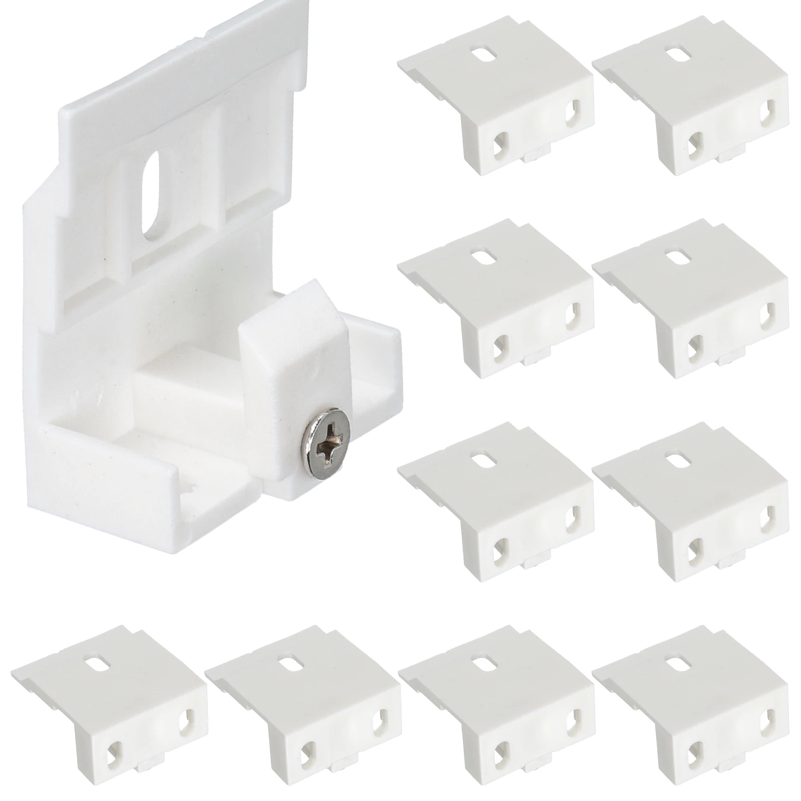 

10pcs Blind Support Frame Brackets Clips Foldable Holders Curtain Accessories Plastic Metal Thickened Spring