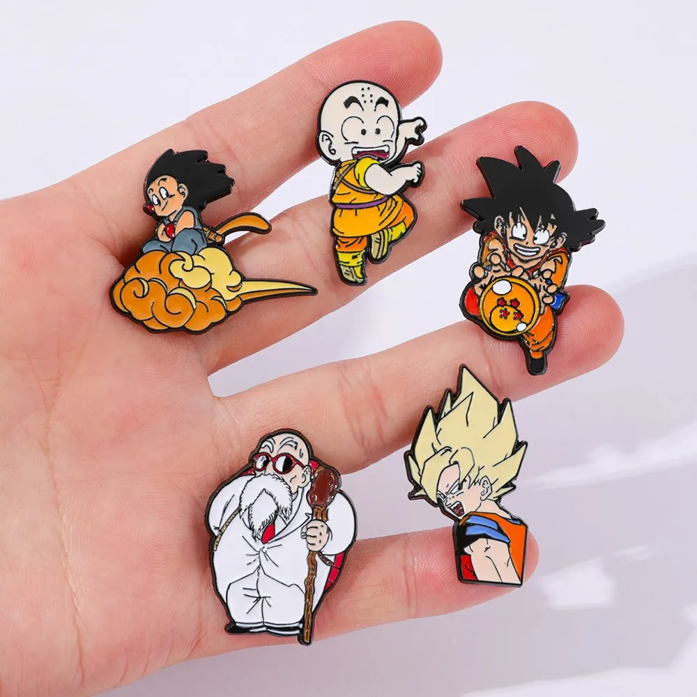 Adventure Cartoon Brooch Master Roshi Enamel Pin Backpack Clothing Metal Badge Accessories Gifts