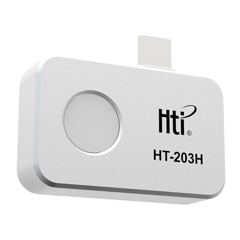 

HTI HT-203H 256*192 Thermal Camera Android Type-C Thermal Imager 25Hz Mobile Thermal Imaging Camera for PCB Device Fault Detect