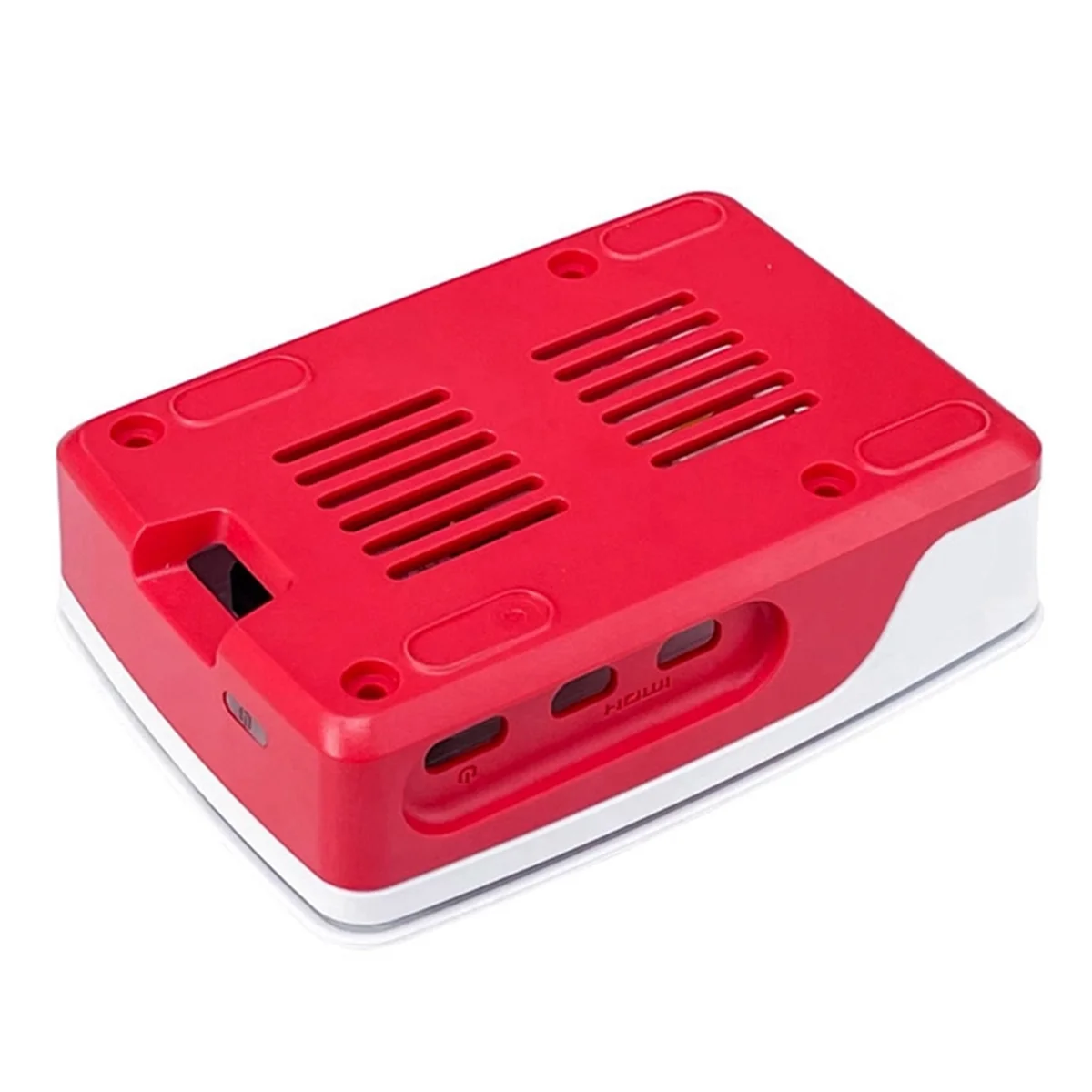 GOB-oFor Raspberry Pi génération 5 Pi5 boîtier Raspberry Pi boîtier multifonctionnel rouge blanc avec ventilateur de refroidissement