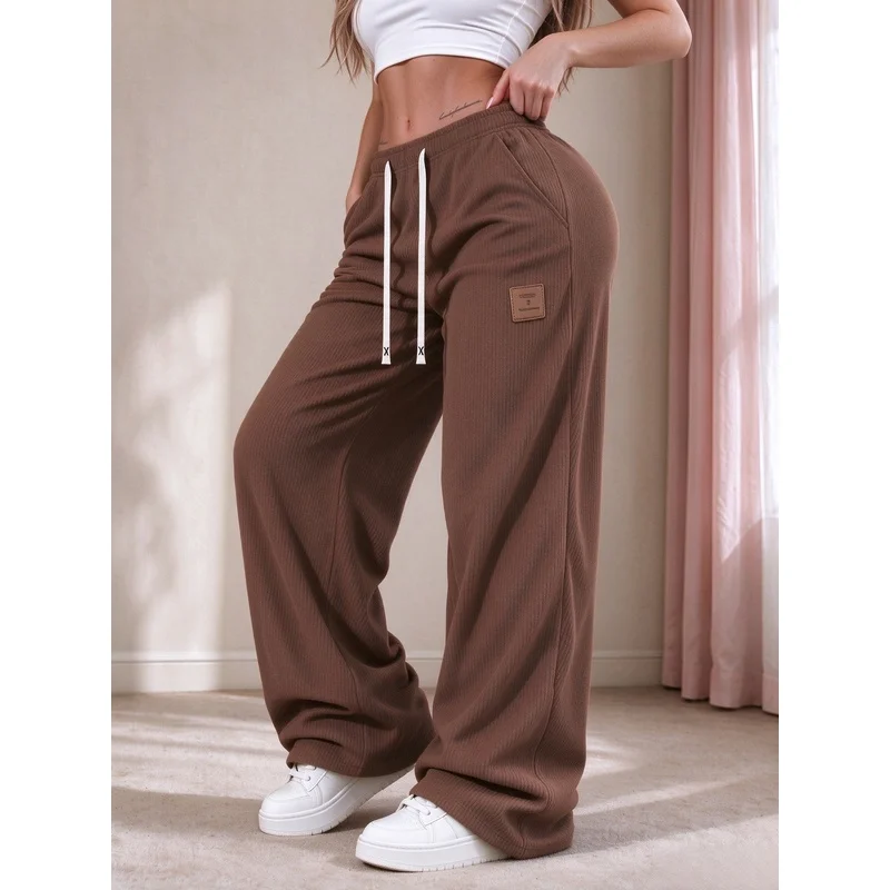 Couple Pants Winter Fleece Corduroy Pants Loose Straight Leg Pants Simple Commuting Women's Sports And Leisure Versatile Pants
