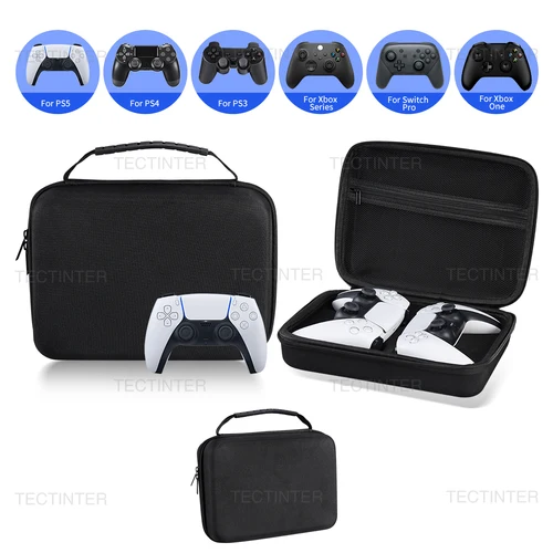 Imagen 2 del producto Estuche de transporte portátil para controlador de la serie PS5/PS4/PS3/Xbox, bolsa de Estuche de transporte portátil a prueba de golpes para accesorios de PS5
