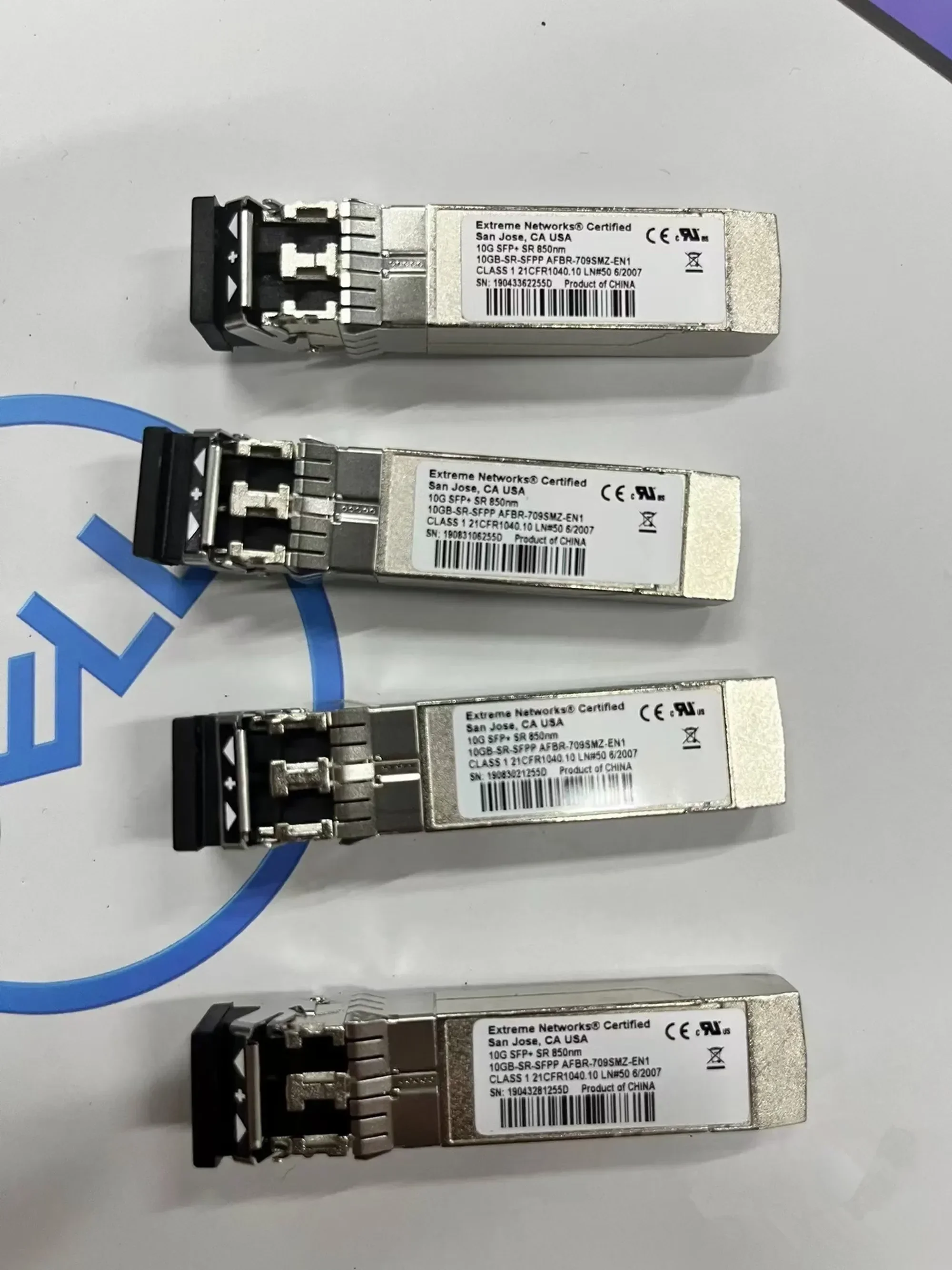 Extreme Networks 10G SFP+ SR 850NM Transceiver 10GB-SR-SFPP AFBR-709SMZ-EN1 Extreme 10G Optical Fiber