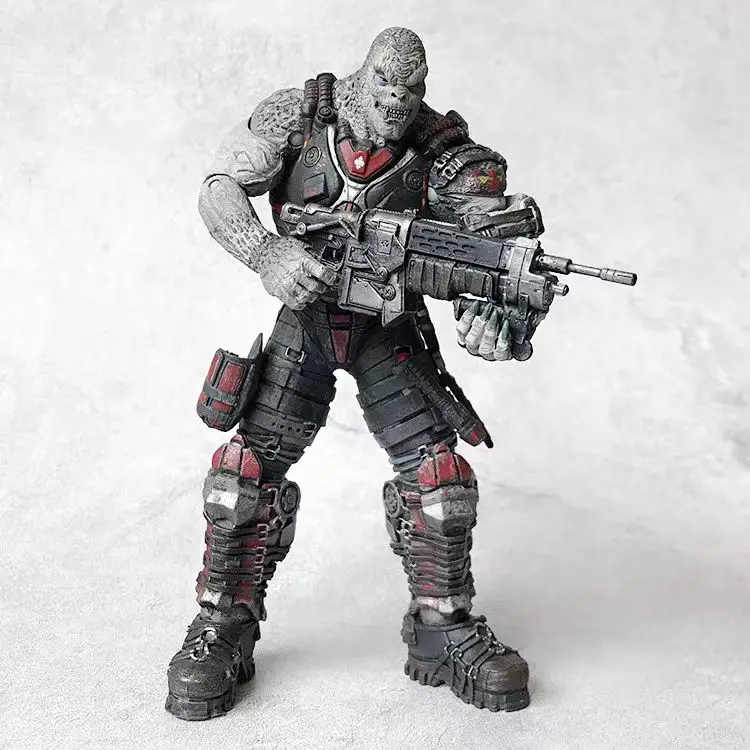 pvc figure War machine Rocas, half-orc, 6 inch, joint movable, doll, decoration model  toy  out of print