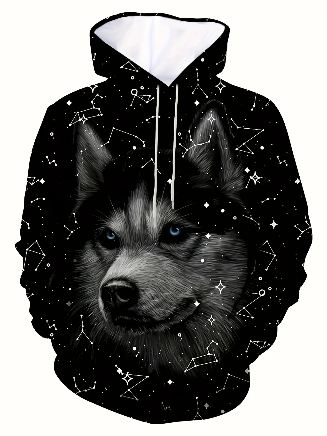 

Hoodie Men 3D Wolf Print Sweatshirts For Men Hooded Shirt Y2k Hoodies Casual Pullover Clothes Streetwear Top Men's Clothing