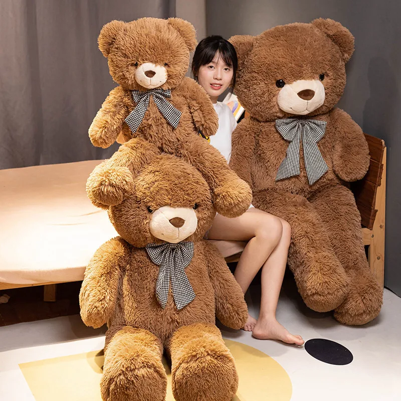 90 سنتيمتر عالية الجودة وسادة ضخمة الكرتون دمية دب ألعاب من القطيفة محشوة أفخم الحيوانات جميل دمية دب هدية عيد ميلاد للأطفال #5