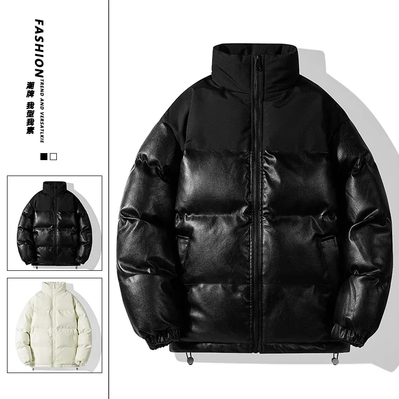 Hochwertige neue Herren Winter Freizeit Modetrend Kapuze warme Baumwoll kleidung warme Herren jacke