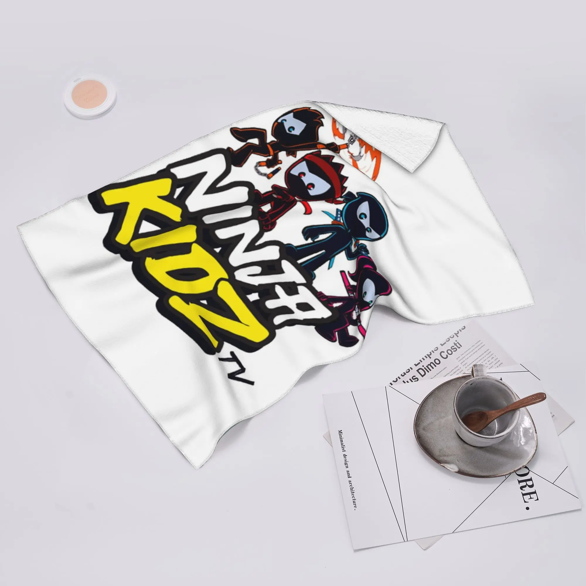 

Детское полотенце Custom Ninja Kidz: мягкое, быстросохнущее, для бассейна и ванной, хлопковое, впитывающее