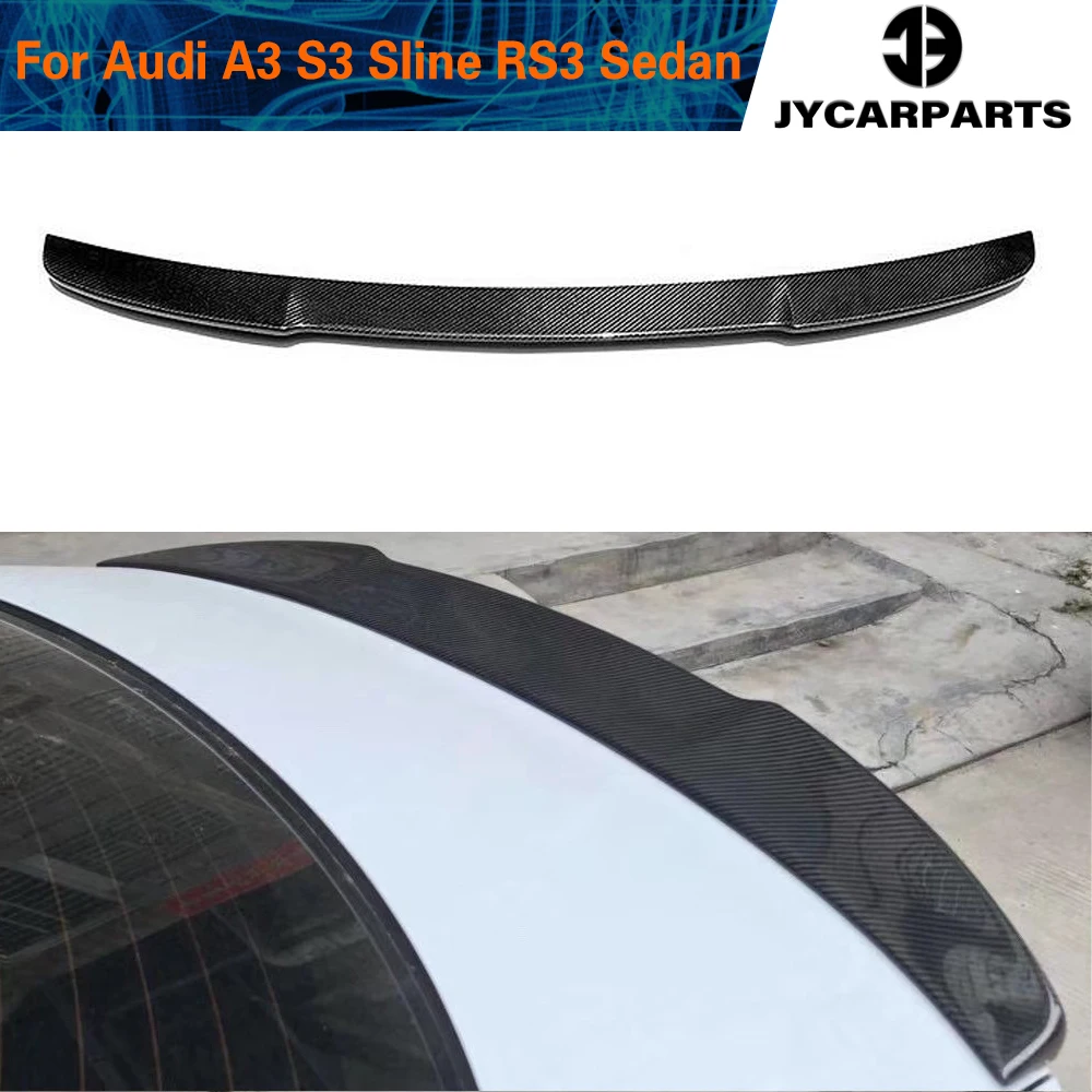 

Carbon Fiber / FRP Auto Racing Rear Spoiler Lip Wing Car-Styling for Audi A3 Sline S3 RS3 Sedan 2013 Year UP