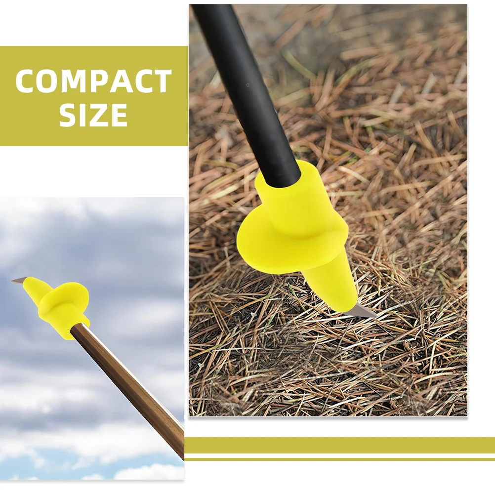 

4Pcs Tungsten Steel Trekking Pole Tips Non-Slip Wear-Resistance Walking Stick Feet Replacement for Hiking Crutch Accessories