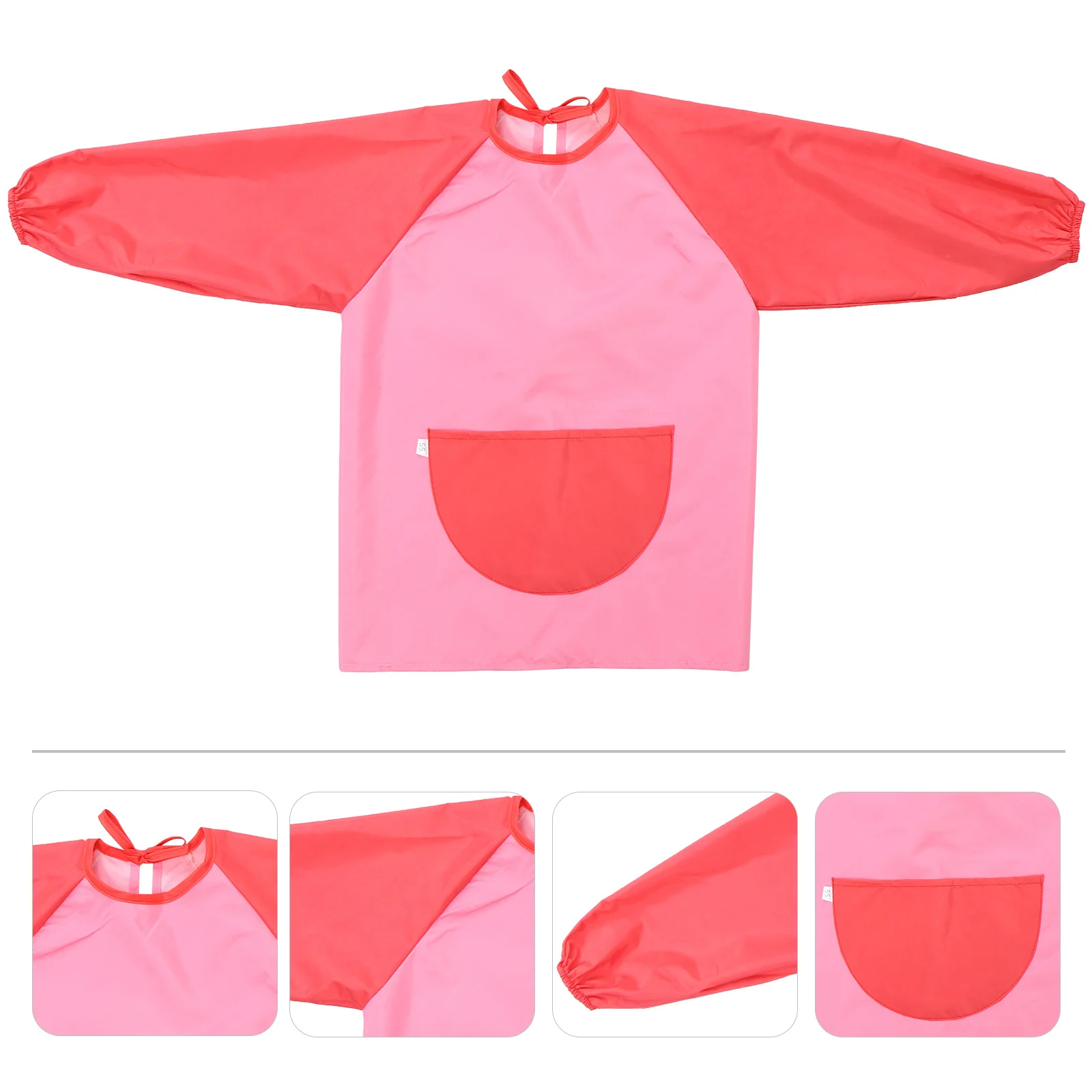 

Waterproof Stain-Resistant Apron For Kids Long Sleeve Painting Art Smock Child Wearable Protector Children'S Craft Apron