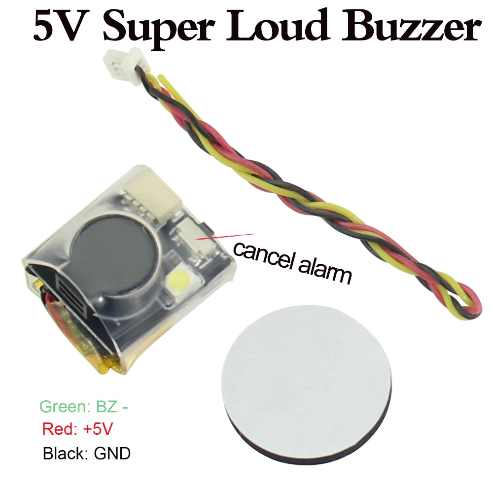 Finder  5V Super Loud Buzzer Tracker 110dB with LED Battery Buzzer Alarm For FPV Racing Drone Flight Controller