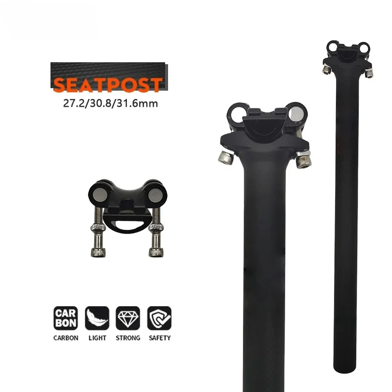

Carbon Seatpost 27.2/30.9/31.6mm Matte Black MTB/Road Bike Seat Post Length 400mm Seat Tube Bicycle Parts