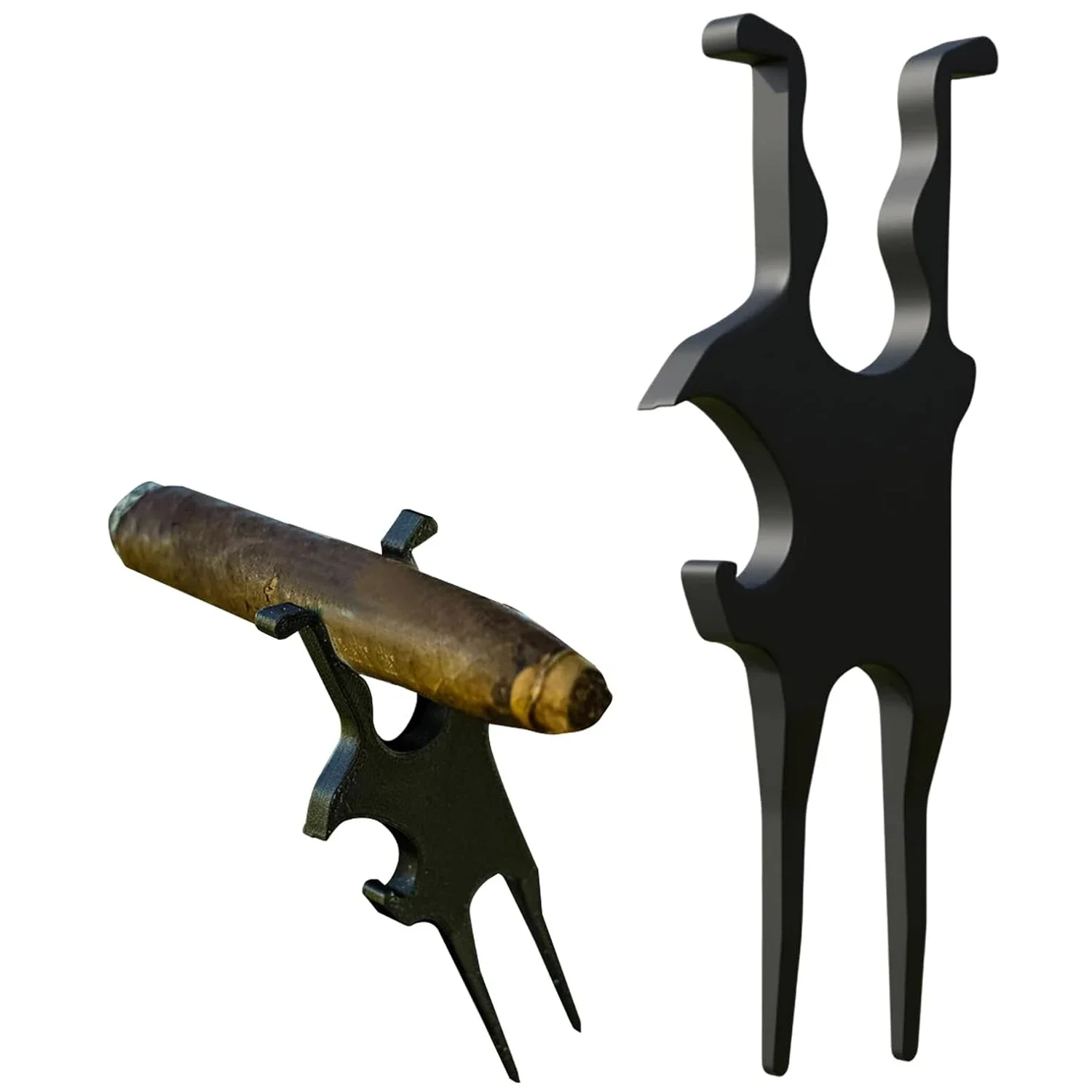 1PC/2PCS Golf Multi-Tool Universal Cigar Clip Beer and Divot Tool Magnetic Golf Cart Cigar Holder Clip Golf Cart Accessories