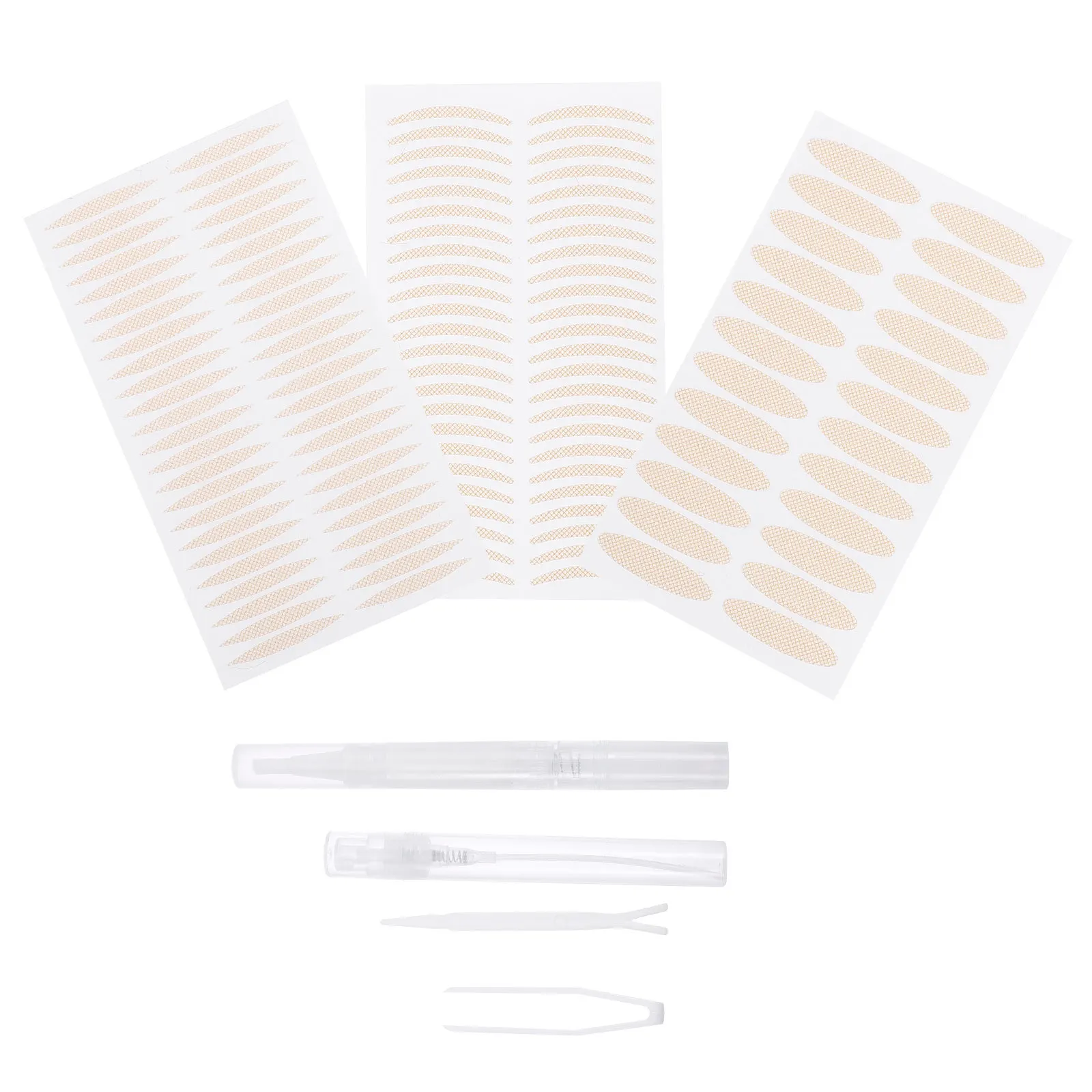 1 zestaw Niewidoczna Taśma do Powiek Naklejki Podwójne Powieki Samoprzylepne Narzędzie do Makijażu Oczu Naturalny Wygląd Natychmiastowy Efekt Liftingujący Paski do Modelowania Powiek