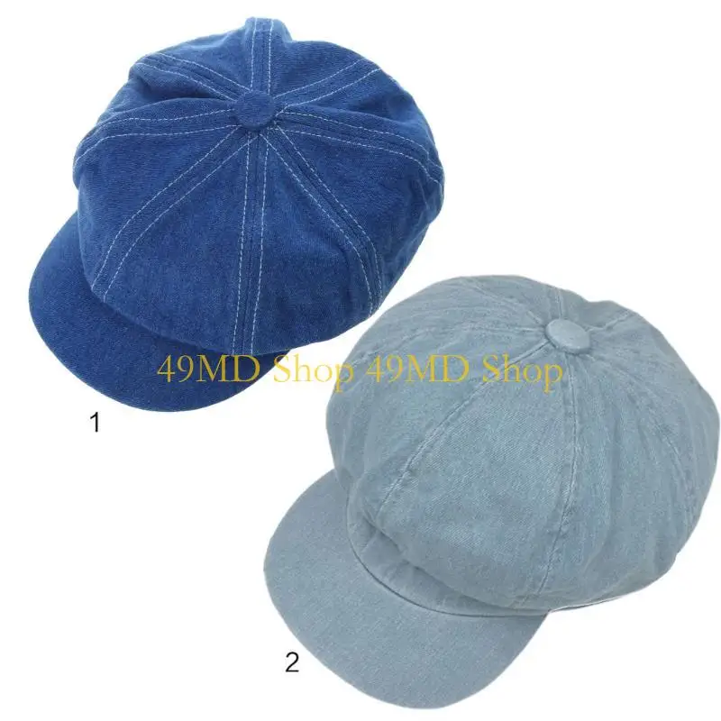 49md-women-men-vintage-washed-blue-cap-8-panel-octagonal-newsboy