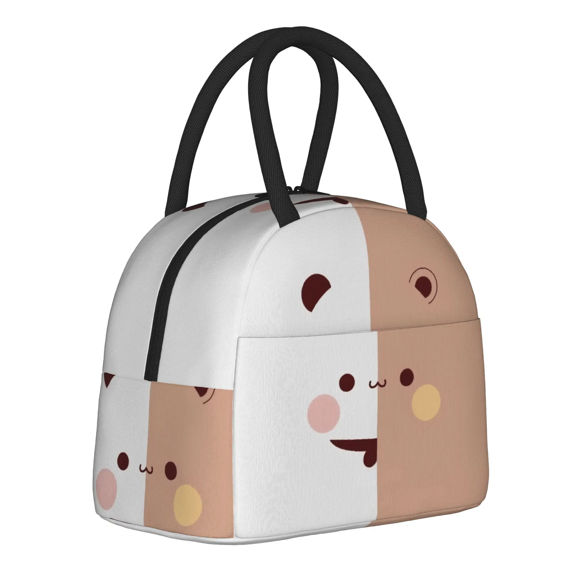 

Cute Bubu Dudu Bear Face Insulated Lunch Bags Large Lunch Container Cooler Bag Tote Lunch Box Office Picnic Food Storage Bags