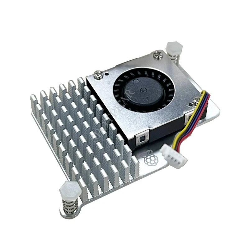 Raspberry Pi 5 Active Cooler Official FAN Heatsink with Adjustable Speed Cooling Fan Metal Heatsink Radiator