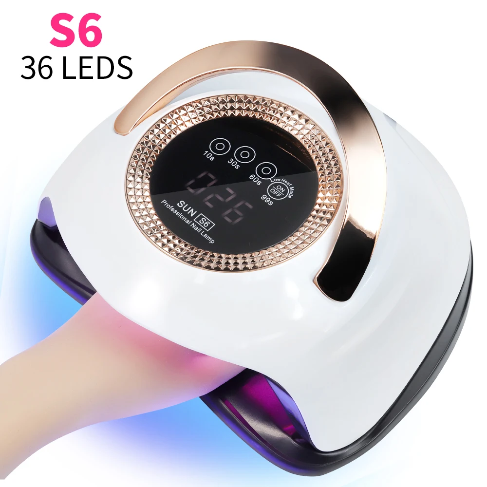

S6 36Beads UV LED Nail Lamp Professional Light Dryer for Nails Curing Lamps with Large Touch Screen Gel Polish Drying Lights