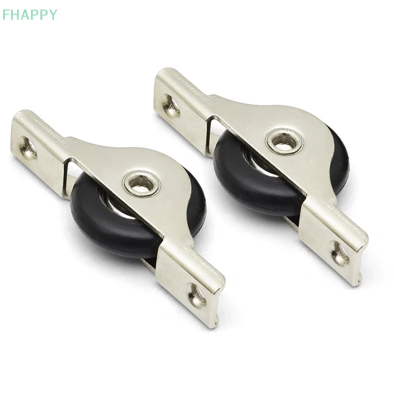 Steel Mute Cabinet Groove Load-bearing Nylon Pulley Wardrobe Sliding Door Wheel Furniture Hardware Accessories