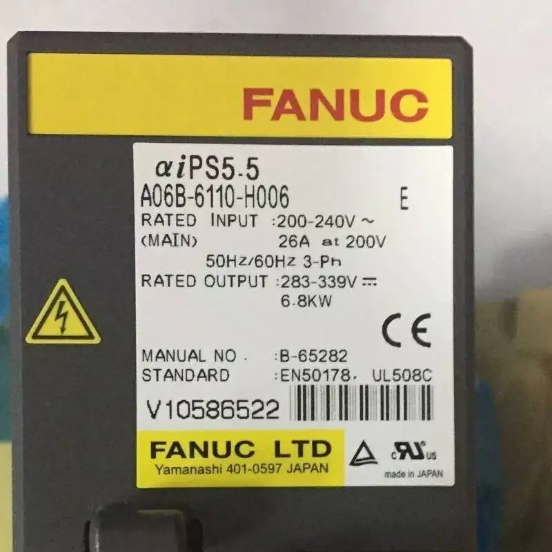 

A06B-6110-H006 New Fanuc Servo Driver IN STOCK Fast ship