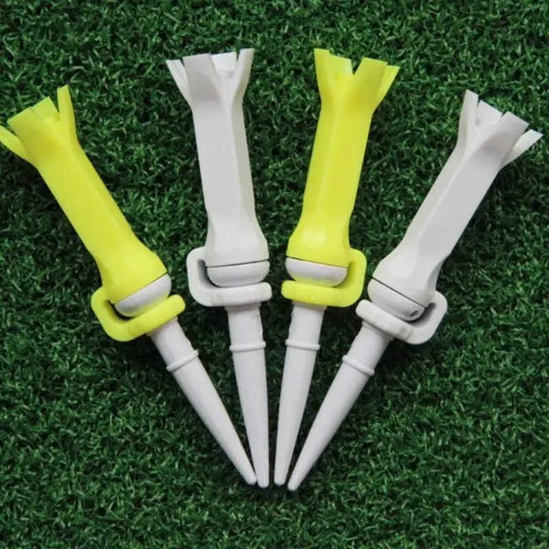 

2 Pcs 4-Prong Golfing Tees Rotatable Training Golf Tees Ball Holder Flexible Golf Tees Golfing Training Accessories 69HD