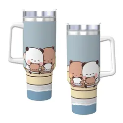 Bubu Dudu Playing Tumbler Cold Drink Water Bottle Heat Preservation Stainless Steel Coffee Mug Custom Beach Mugs Cup