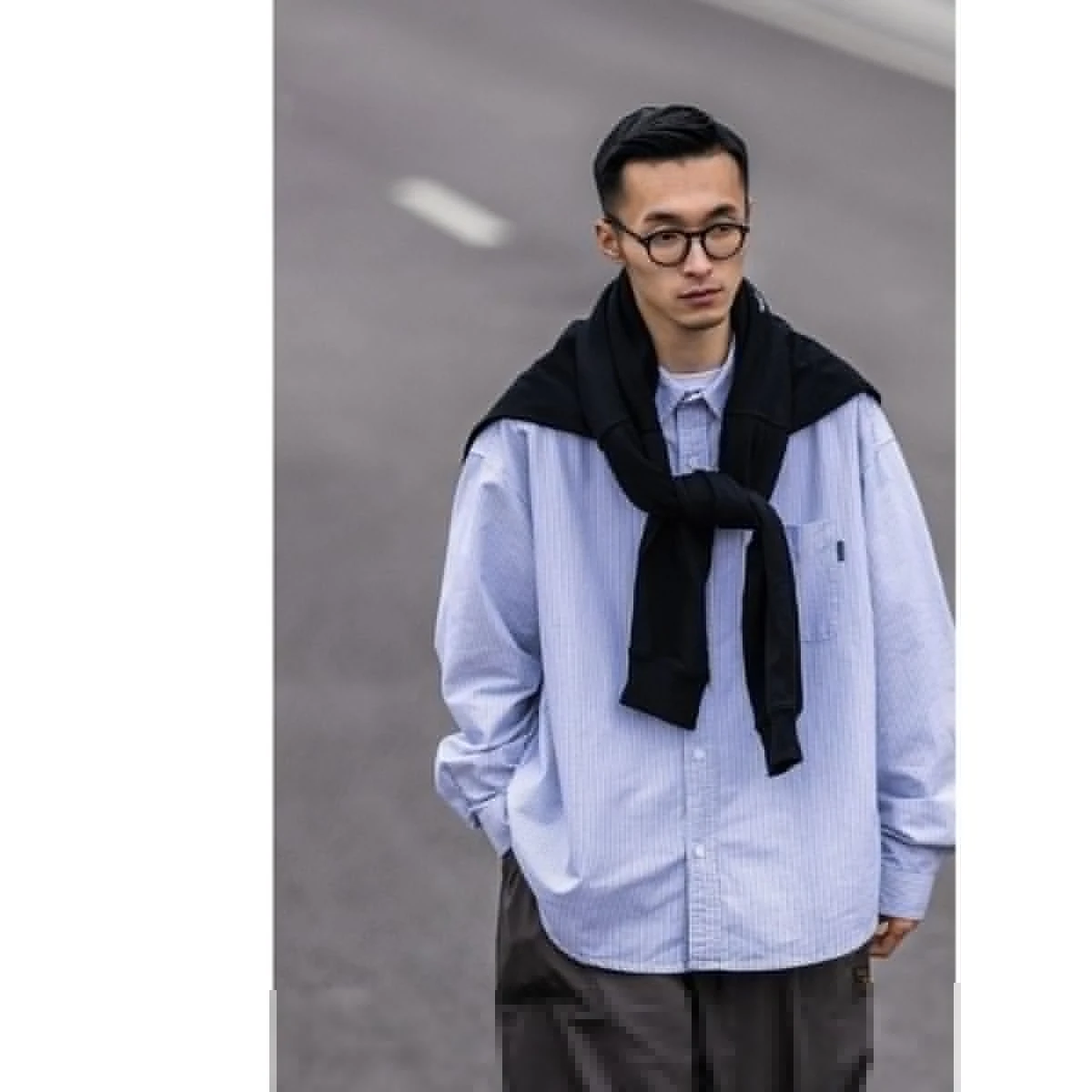 Ciboy Retro Japanese Style Striped Shirt Men's Loose Long Sleeve Layering Spring New Arrival Fashion Youth Standard Fit