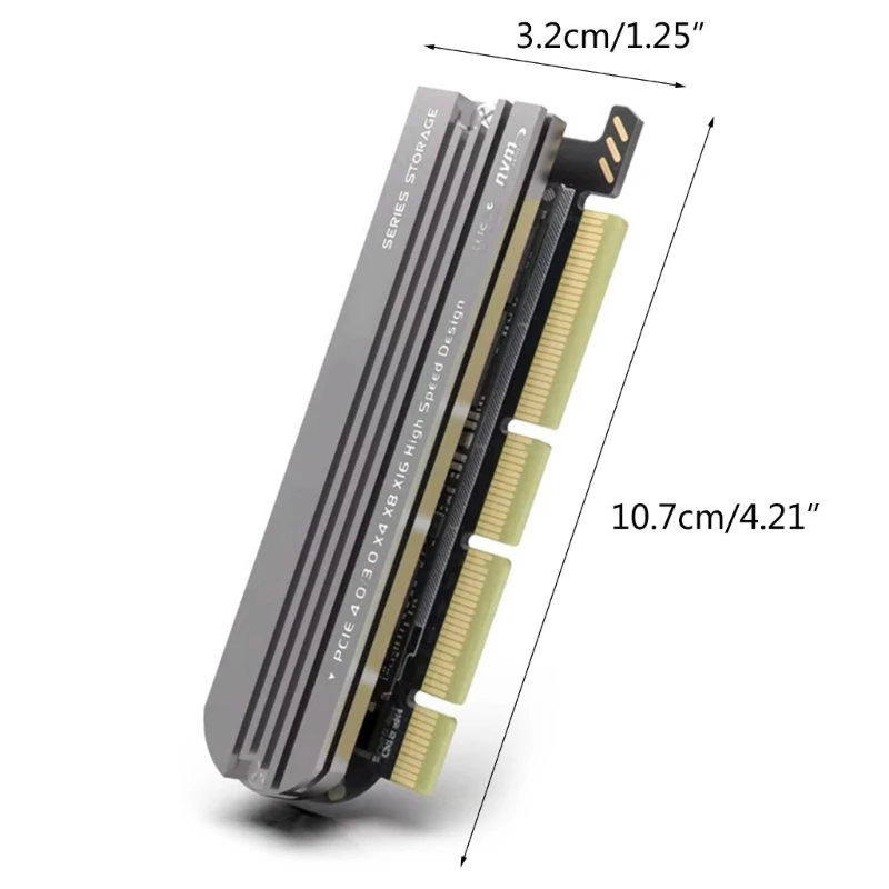 PCIe to M.2 NVME SSD Adapter Card M-Key PCIe4.0 Adapter for Desktops PC Dropship