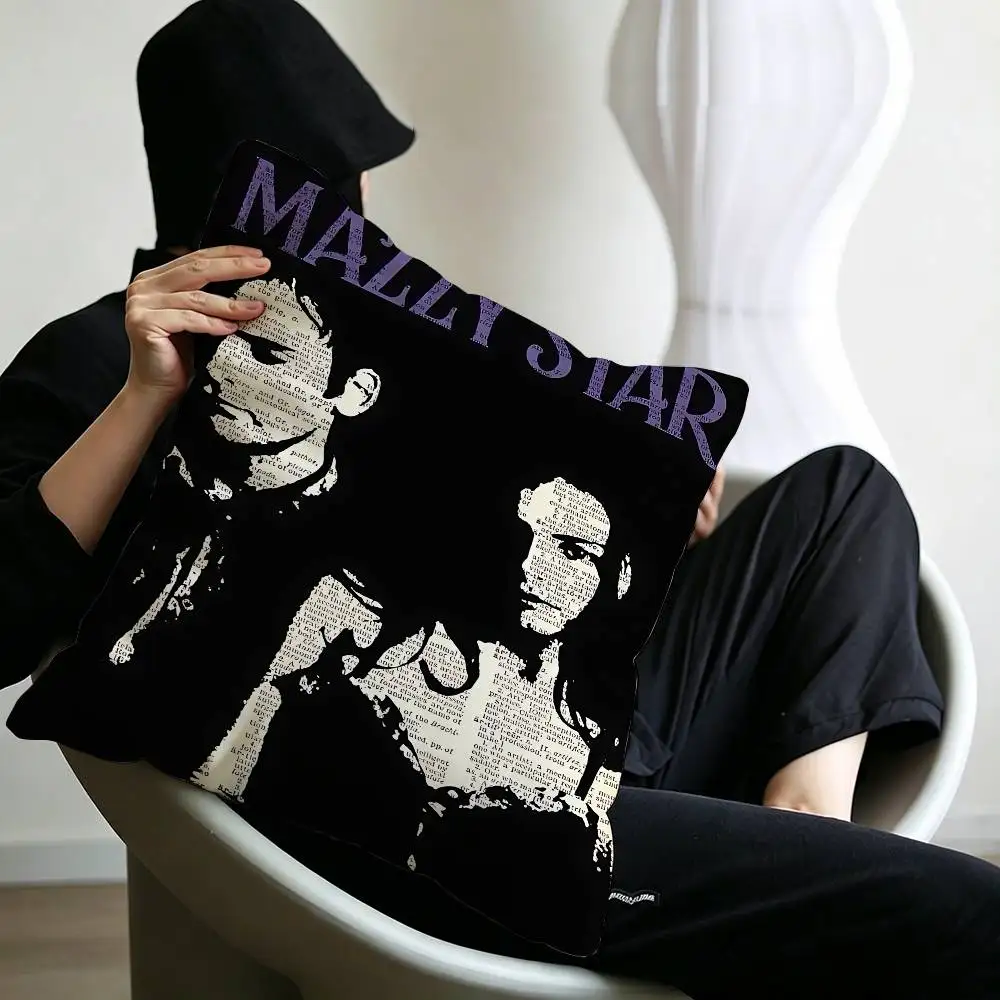 Music Album M-Mazzy Star  Cushion Cover Polyester Sofa Cushions Decorative Throw Pillows Home Decoration Pillowcover