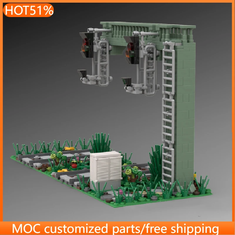 

Набор для сборки сигнального моста MOC, 542 детали, модульный конструктор, креативный дизайн, развивающая игрушка, подарок для самостоятельной сборки