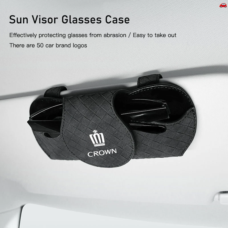 Car Interior Glasses Clip Auto Sun Visor Sunglasses Holder For Toyota Crown JZS171 JZS171W JZX175 JZX171 GRS180 181 182 183 184