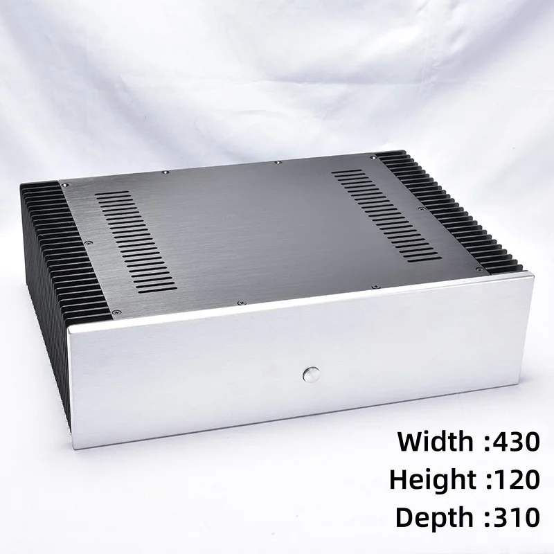 All-aluminum power amplifier chassis with heat dissipation on both sides Class A power amplifier chassis
