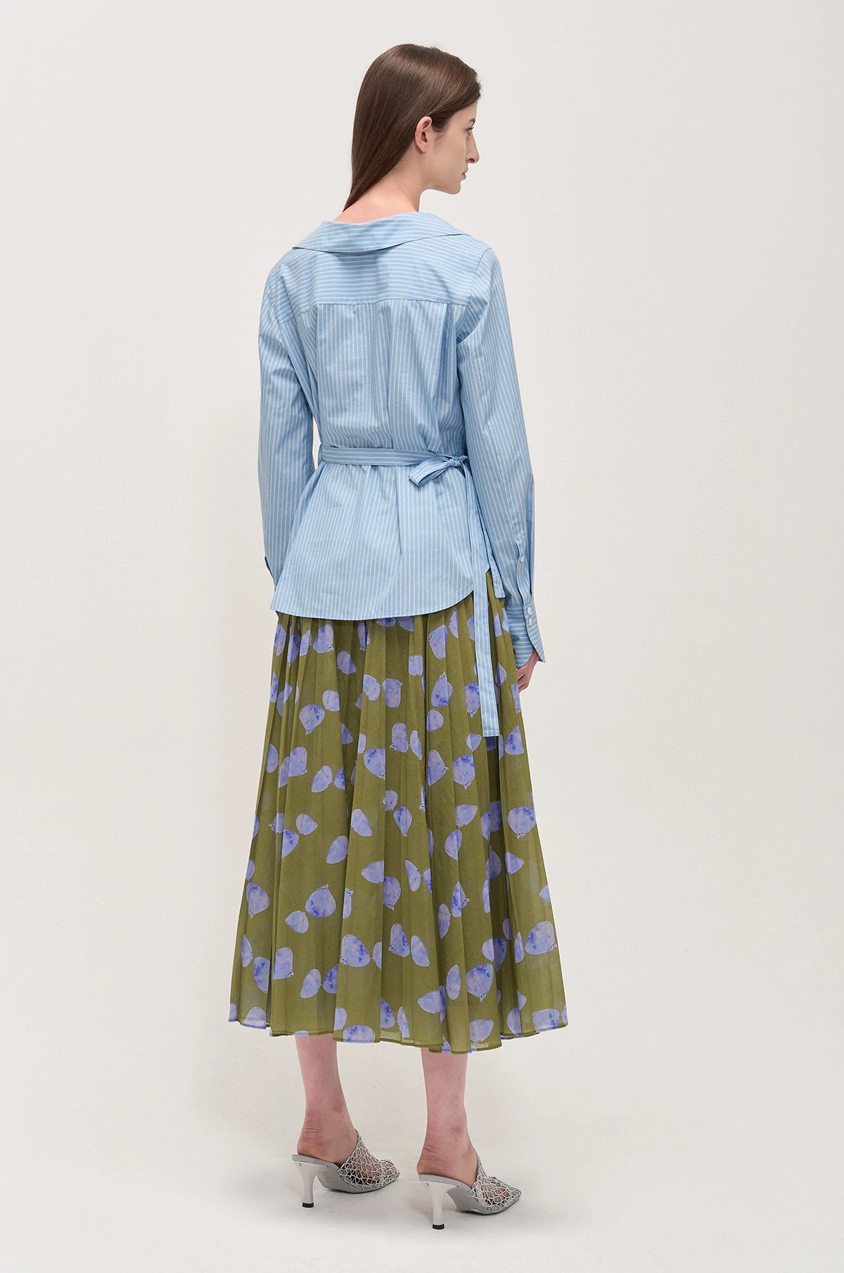 TIM * 25 Primavera Nova Csa Xadrez Estilo Coreano Com Decote Em V Aboo Slim Fit Manga Crida Aodão Mistura De Poli...